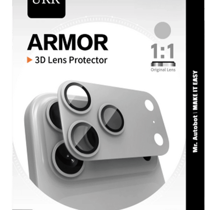 iPhone 17 Pro Armor 3D Kamera Lens Koruyucu - Turuncu 3