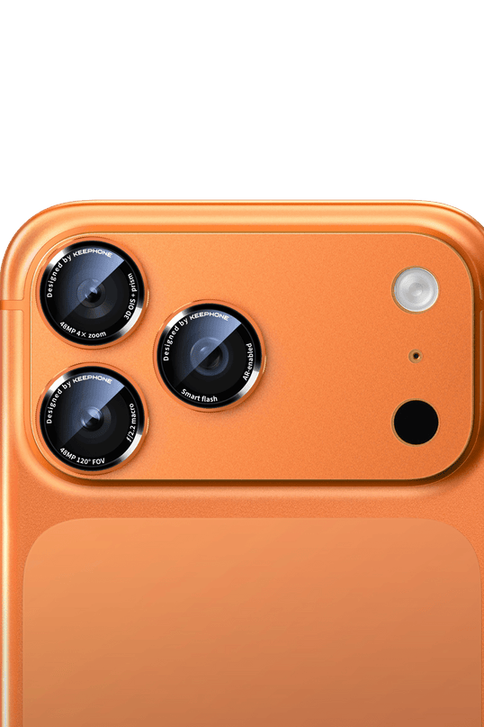 iPhone 17 Pro Axion Kamera Lens Koruyucu - Turuncu 3