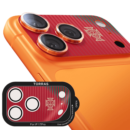 iPhone 17 Pro Camera Go World Cup Serisi Kamera Lens Koruyucu - Kırmızı