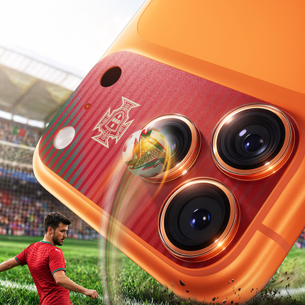 iPhone 17 Pro Camera Go World Cup Serisi Kamera Lens Koruyucu - Kırmızı 5