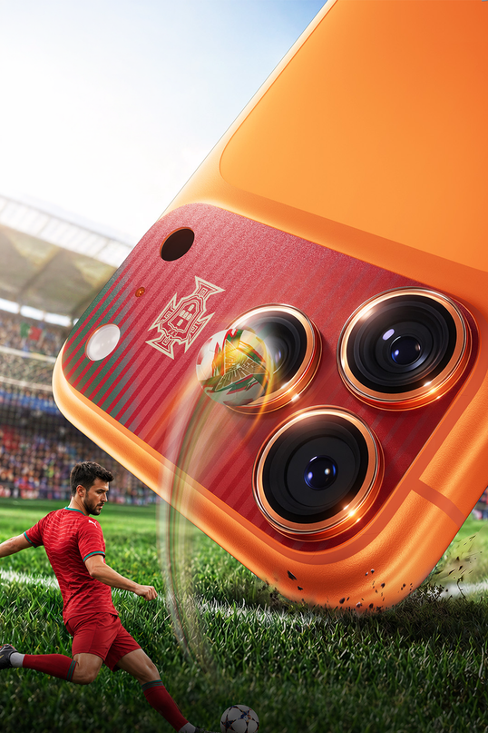 iPhone 17 Pro Camera Go World Cup Serisi Kamera Lens Koruyucu - Kırmızı 5