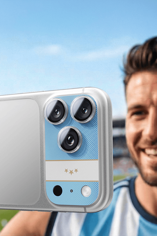 iPhone 17 Pro Camera Go World Cup Serisi Kamera Lens Koruyucu - Açık Mavi 5