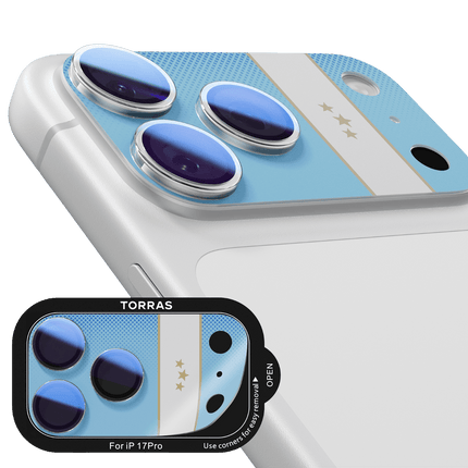 iPhone 17 Pro Camera Go World Cup Serisi Kamera Lens Koruyucu - Açık Mavi