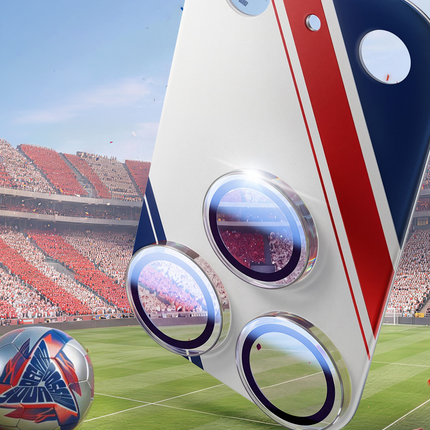 iPhone 17 Pro Camera Go World Cup Serisi Kamera Lens Koruyucu - Gümüş 6