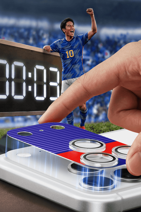 iPhone 17 Pro Camera Go World Cup Serisi Kamera Lens Koruyucu - Lacivert 6