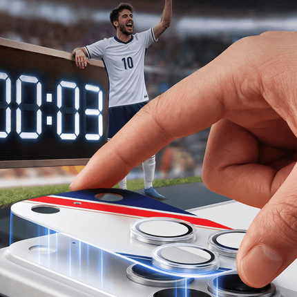 iPhone 17 Pro Camera Go World Cup Serisi Kamera Lens Koruyucu - Gümüş 7