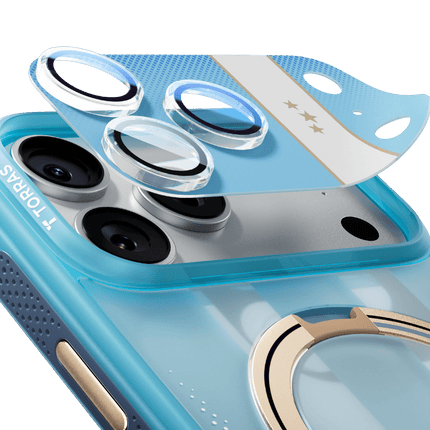 iPhone 17 Pro Camera Go World Cup Serisi Kamera Lens Koruyucu - Açık Mavi 2