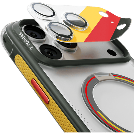iPhone 17 Pro Camera Go World Cup Serisi Kamera Lens Koruyucu - Gri 2