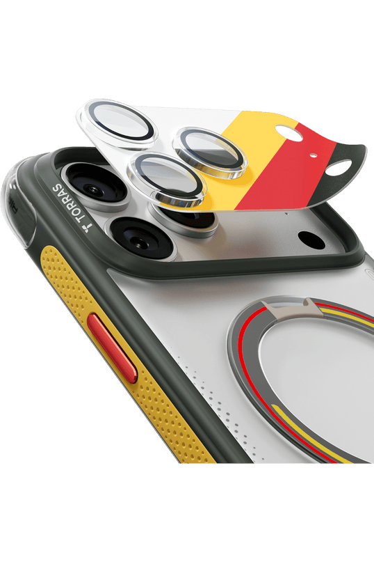 iPhone 17 Pro Camera Go World Cup Serisi Kamera Lens Koruyucu - Gri 2