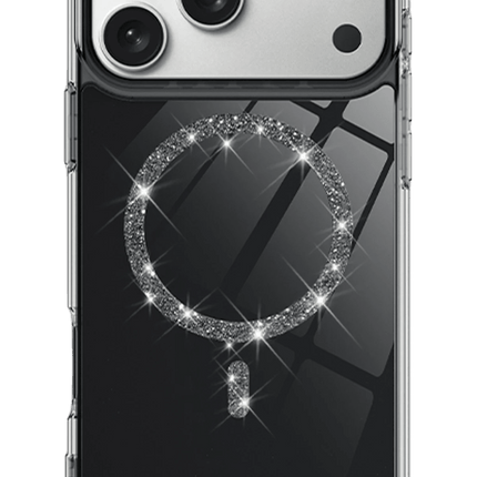 iPhone 17 Pro Live Diamond Magsafe Kapak Kılıf - Siyah 2