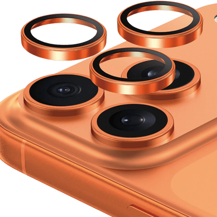 iPhone 17 Pro Max Bright PVD Metal Kamera Lens - Turuncu