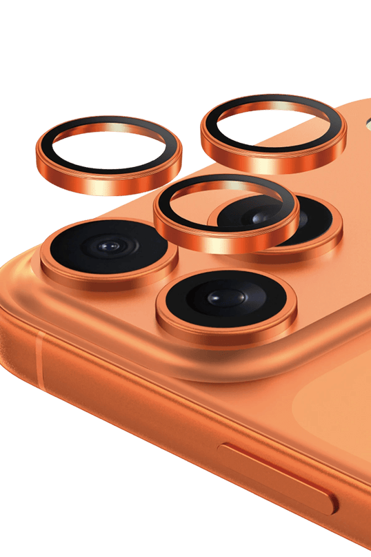 iPhone 17 Pro Max Bright PVD Metal Kamera Lens - Turuncu