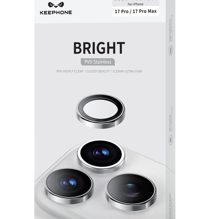 iPhone 17 Pro Max Bright PVD Metal Kamera Lens - Natural Grey 5