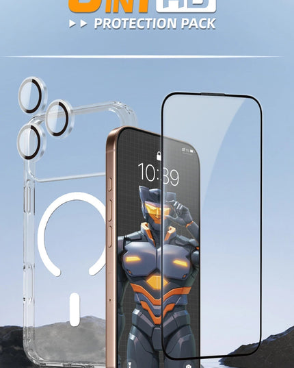iPhone 17 Pro Max Crystal Clear Magsafe 3in1 Ekran Koruyucu ve Kamera Lens Koruyucu Kılıf 7