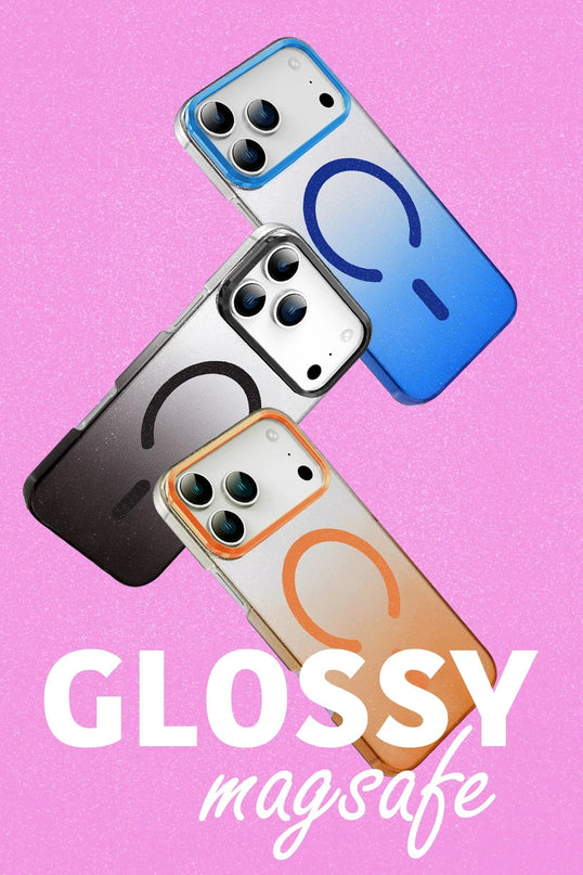 iPhone 17 Pro Max Glossy Magsafe Kapak Kılıf - Turuncu 4