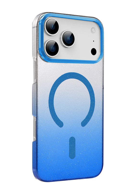 iPhone 17 Pro Max Glossy Magsafe Kapak Kılıf - Mavi 3