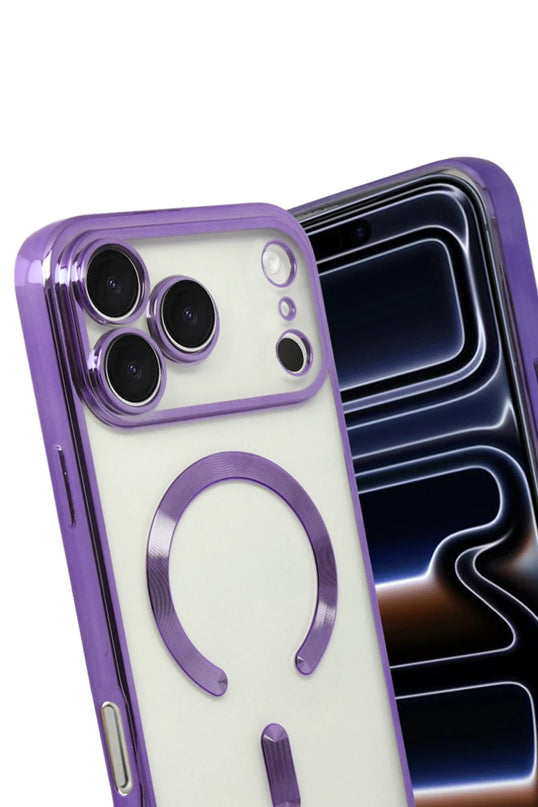 iPhone 17 Pro Max Kross Magneticsafe Kapak Kılıf - Mor 3