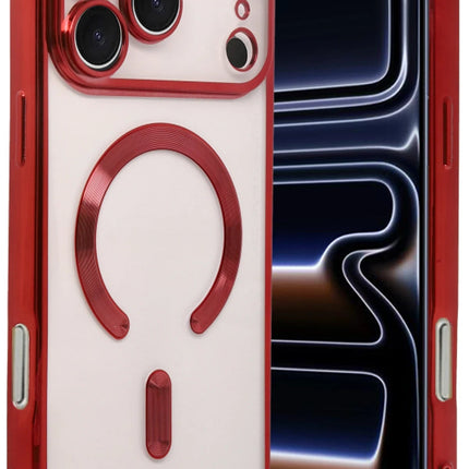 iPhone 17 Pro Max Kross Magneticsafe Kapak Kılıf - Kırmızı