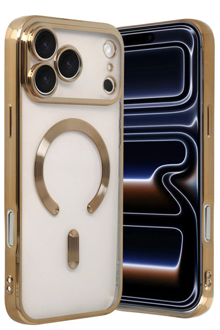 iPhone 17 Pro Max Kross Magneticsafe Kapak Kılıf - Gold