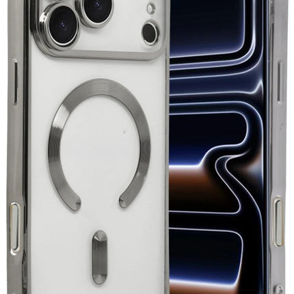 iPhone 17 Pro Max Kross Magneticsafe Kapak Kılıf - Gümüş