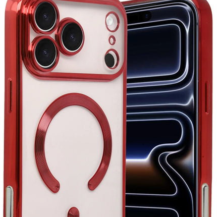iPhone 17 Pro Max Kross Magneticsafe Kapak Kılıf - Kırmızı 2