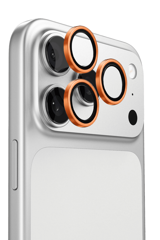 iPhone 17 Pro Max Lensguard AR Anti Glare Kamera Lens Koruyucu - Turuncu