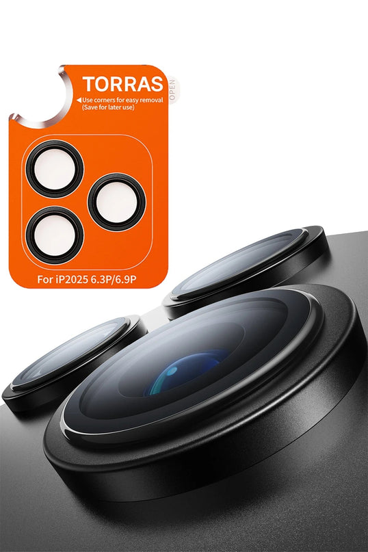 iPhone 17 Pro Max Lensguard AR Anti Glare Kamera Lens Koruyucu - Siyah
