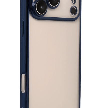 iPhone 17 Pro Max Razer Lensli Silikon Kılıf - Lacivert 2