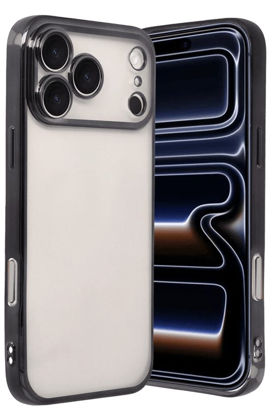 iPhone 17 Pro Max Razer Lensli Silikon Kılıf - Siyah