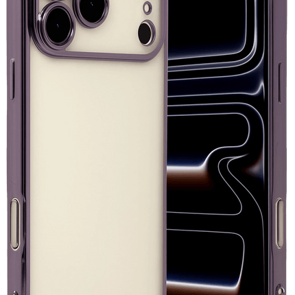 iPhone 17 Pro Max Razer Lensli Silikon Kılıf - Mor