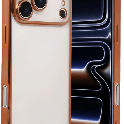 iPhone 17 Pro Max Razer Lensli Silikon Kılıf - Turuncu