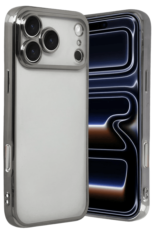 iPhone 17 Pro Max Razer Lensli Silikon Kılıf - Titan Gri