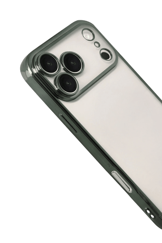 iPhone 17 Pro Max Razer Lensli Silikon Kılıf - Yeşil 3