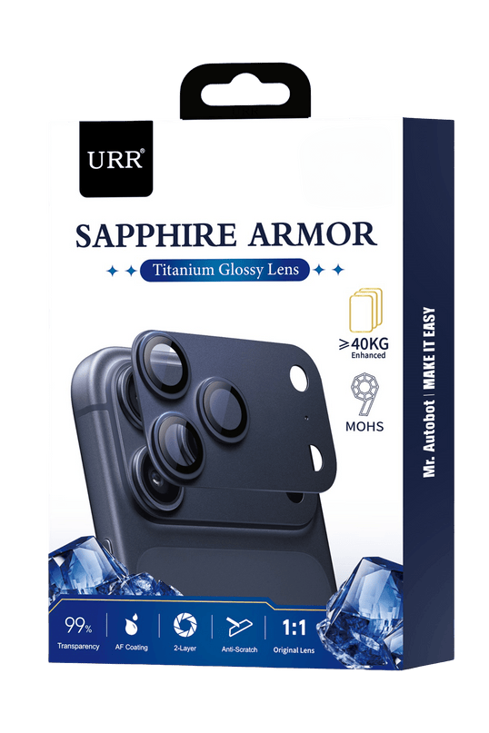 iPhone 17 Pro Max Sapphire Armor Kamera Lens Koruyucu - Lacivert 3