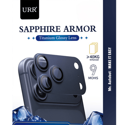iPhone 17 Pro Max Sapphire Armor Kamera Lens Koruyucu - Turuncu 3