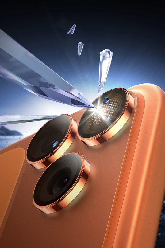 iPhone 17 Pro Max Sapphire PVD Kamera Lens - Turuncu 3
