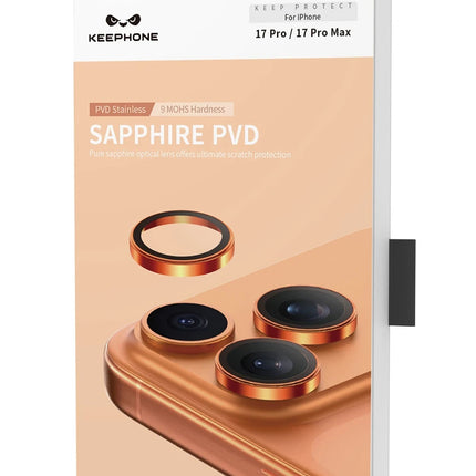 iPhone 17 Pro Max Sapphire PVD Kamera Lens - Gümüş 5