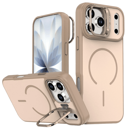 iPhone 17 Pro Max/18 Pro Max Flexa Magsafe Kapak Kılıf - Gold