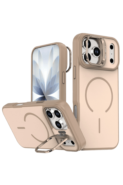 iPhone 17 Pro Max/18 Pro Max Flexa Magsafe Kapak Kılıf - Gold