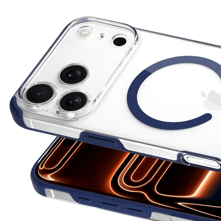 iPhone 17 Pro Max/18 Pro Max HBC-430 Qutang Magsafe Kapak Kılıf - Mavi 2