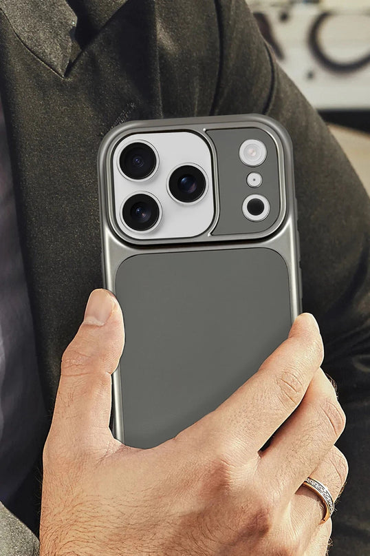 iPhone 17 Pro Max/18 Pro Max Lucas Kapak Kılıf - Gri 4