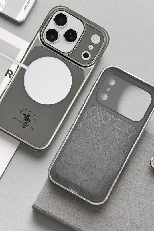 iPhone 17 Pro Max/18 Pro Max Lucas Kapak Kılıf - Gri 3