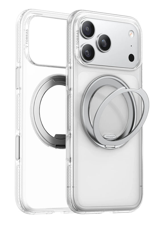 iPhone 17 Pro Max/18 Pro Max O Stand R Fitness Serisi Magsafe Kılıf - Şeffaf 2