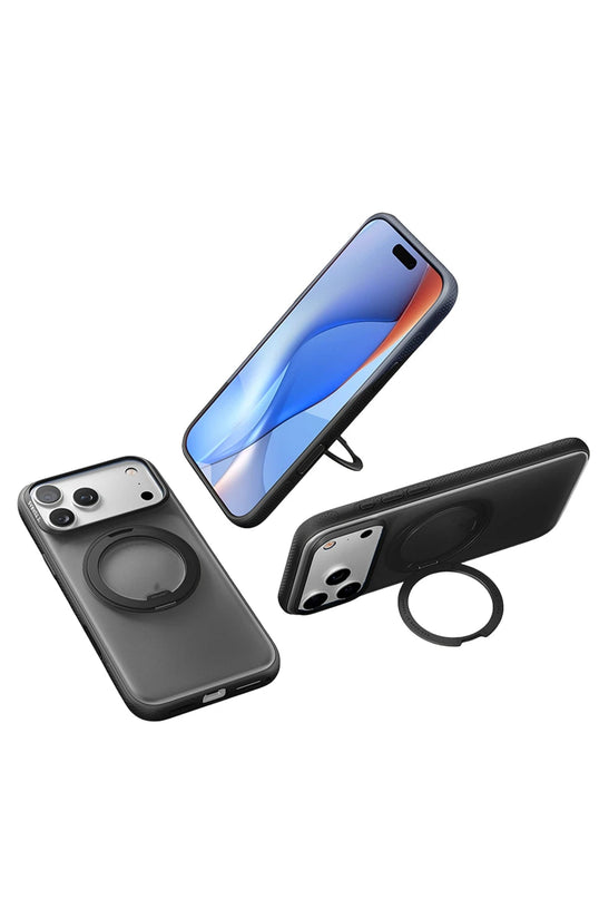 iPhone 17 Pro Max/18 Pro Max O Stand R Fitness Serisi Magsafe Kılıf - Siyah 5