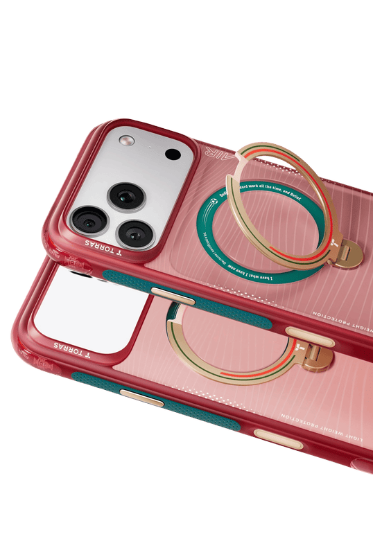 iPhone 17 Pro Max/18 Pro Max OStand Q3 Air World Cup Serisi Magsafe Kılıf - Kırmızı 2