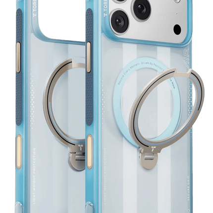 iPhone 17 Pro Max/18 Pro Max OStand Q3 Air World Cup Serisi Magsafe Kılıf - Açık Mavi