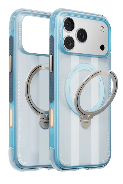 iPhone 17 Pro Max/18 Pro Max OStand Q3 Air World Cup Serisi Magsafe Kılıf - Açık Mavi