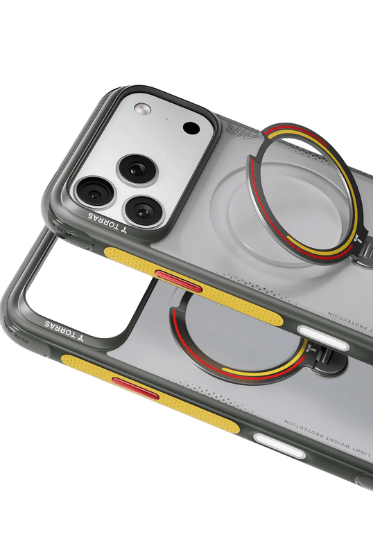 iPhone 17 Pro Max/18 Pro Max OStand Q3 Air World Cup Serisi Magsafe Kılıf - Gri 2