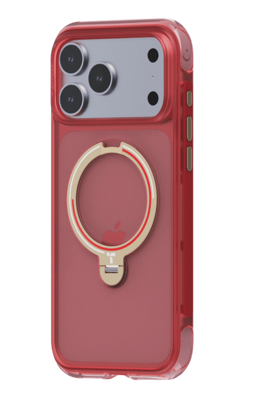 iPhone 17 Pro Max/18 Pro Max OStand Q3 Air World Cup Serisi Magsafe Kılıf - Kırmızı 2