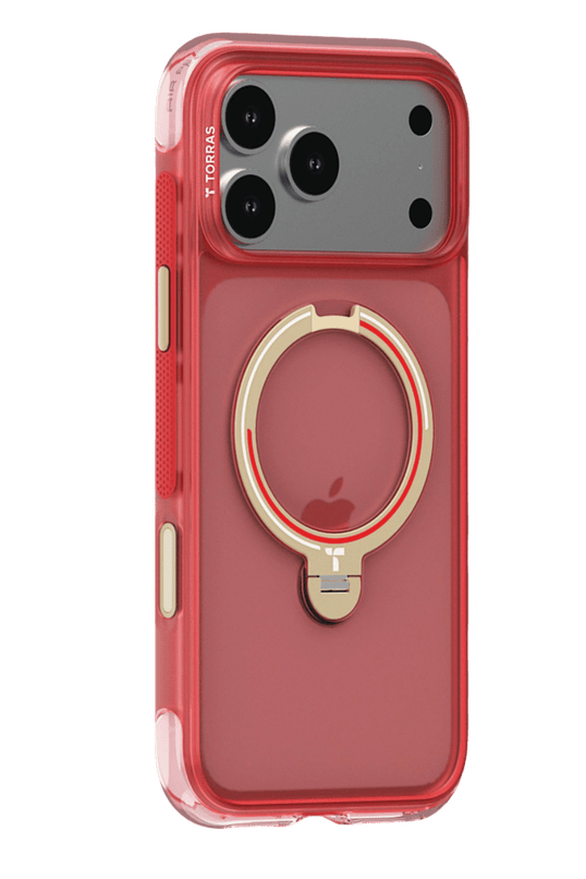 iPhone 17 Pro Max/18 Pro Max OStand Q3 Air World Cup Serisi Magsafe Kılıf - Kırmızı 3